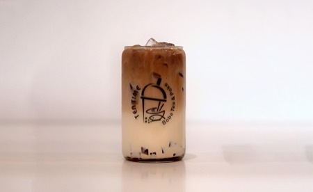 Coffee Latte drink at Tea Time in Waco