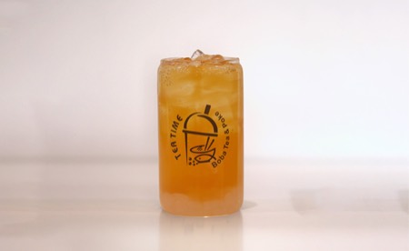 Fruity Green Tea (Jasmine) drink at Tea Time in Waco