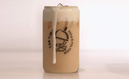 Sea Cloud Milk Tea drink at Tea Time in Waco